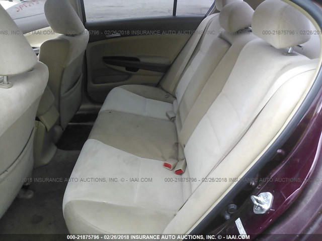 1HGCP26488A146586 - 2008 HONDA ACCORD LXP BURGUNDY photo 8