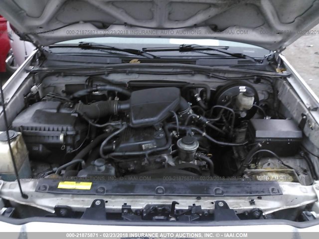 5TETX4CN4AZ714187 - 2010 TOYOTA TACOMA ACCESS CAB Silber Foto 10