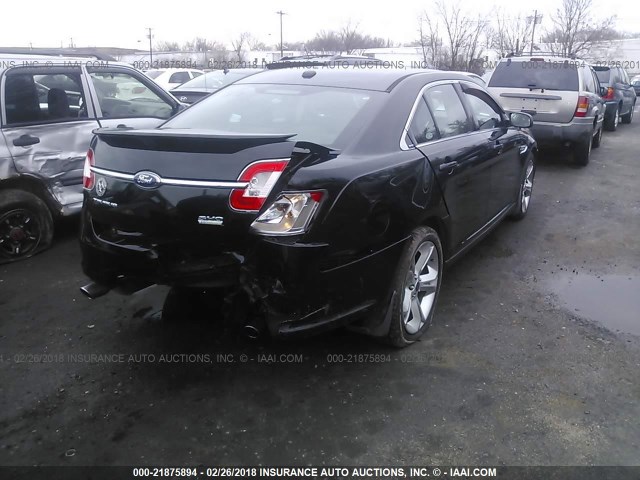 1FAHP2KT0CG113580 - 2012 FORD TAURUS SHO BLACK photo 4