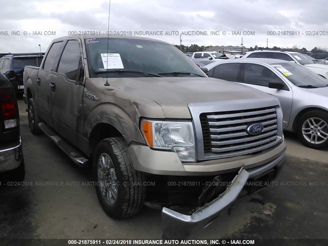 1FTEW1CM8CKE04844 - 2012 FORD F150 SUPERCREW BROWN photo 1