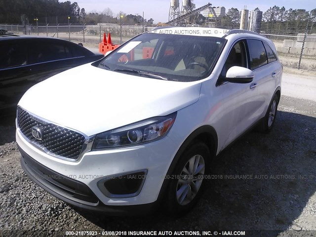 5XYPG4A3XGG157968 - 2016 KIA SORENTO LX/L WHITE photo 2