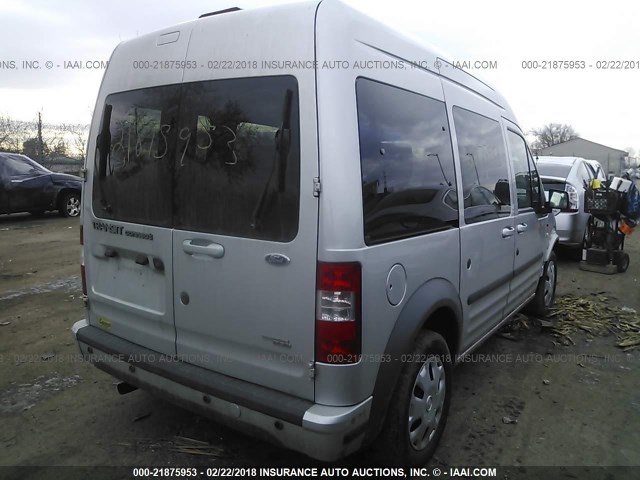 NM0KS9CN8CT100104 - 2012 FORD TRANSIT CONNECT XLT PREMIUM SILVER photo 4