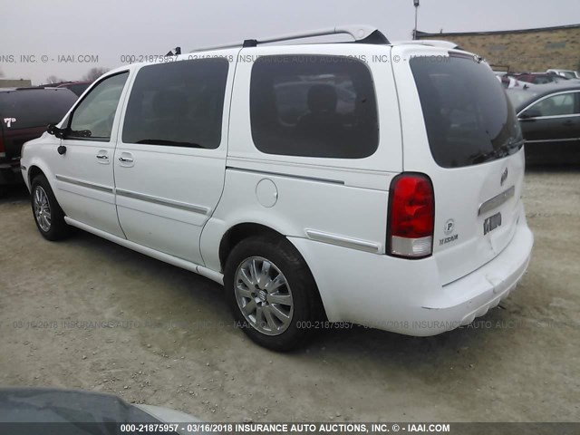 5GADX33L95D282399 - 2005 BUICK TERRAZA CXL WHITE photo 3