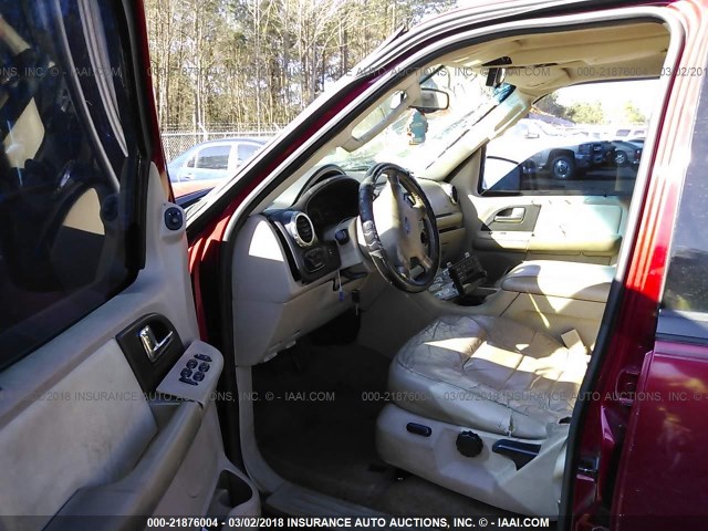 1FMPU15L04LB14740 - 2004 FORD EXPEDITION XLT Qırmızı foto 5