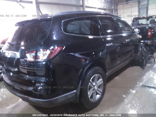 1GNKVHKDXHJ283545 - 2017 CHEVROLET TRAVERSE LT BLACK photo 4