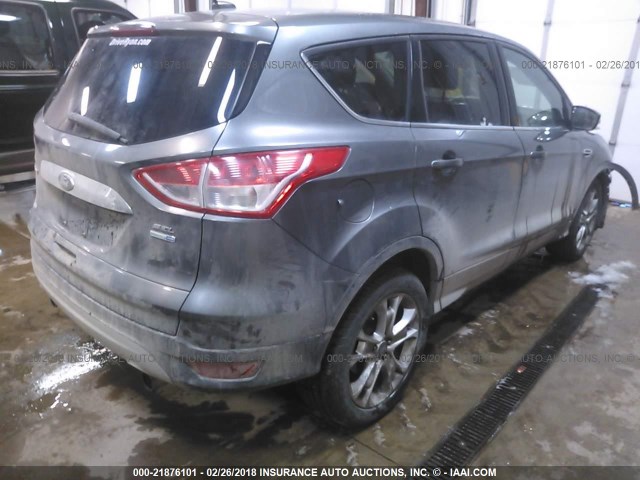 1FMCU9H94DUA07391 - 2013 FORD ESCAPE SEL GRAY photo 4