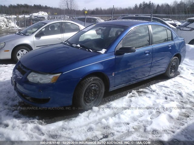 1G8AJ52F85Z157224 - 2005 SATURN ION LEVEL 2 BLUE photo 2