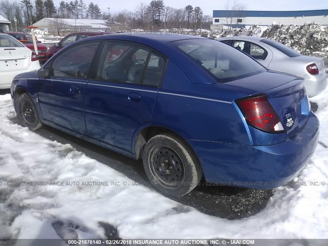 1G8AJ52F85Z157224 - 2005 SATURN ION LEVEL 2 BLUE photo 3