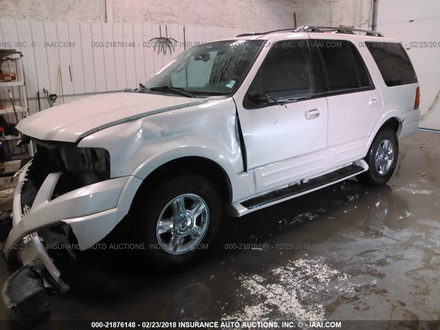 1FMPU19565LB09748 - 2005 FORD EXPEDITION LIMITED WHITE photo 2