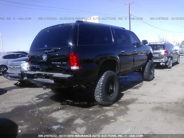 3GYFK66N03G302568 - 2003 CADILLAC ESCALADE ESV BLACK photo 4