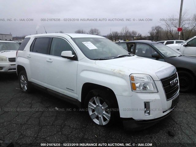 2GKALMEK7C6179294 - 2012 GMC TERRAIN SLE WHITE photo 1