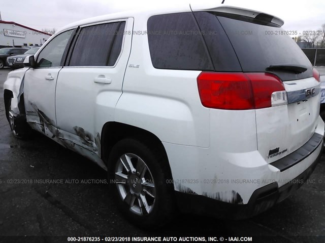 2GKALMEK7C6179294 - 2012 GMC TERRAIN SLE WHITE photo 3