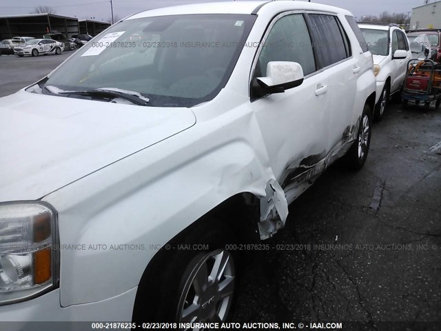 2GKALMEK7C6179294 - 2012 GMC TERRAIN SLE WHITE photo 6