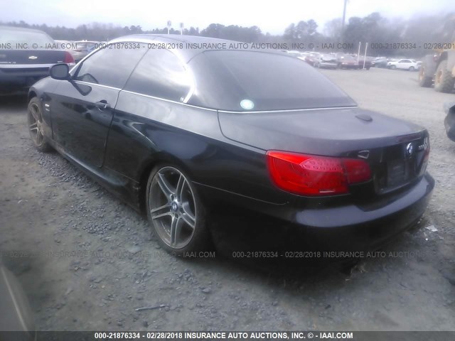 WBADX1C55BE569827 - 2011 BMW 335 IS BLACK photo 3