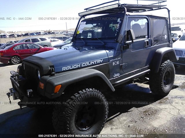 1J4FA39S52P731041 - 2002 JEEP WRANGLER / TJ X BLUE photo 2