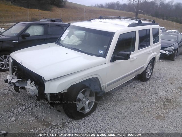 1J4RH4GK0AC113875 - 2010 JEEP COMMANDER SPORT WHITE photo 2