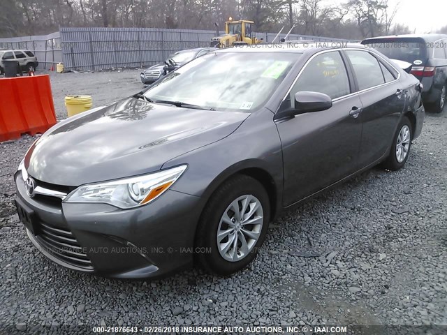 4T1BF1FK1GU558556 - 2016 TOYOTA CAMRY LE/XLE/SE/XSE GRAY photo 2