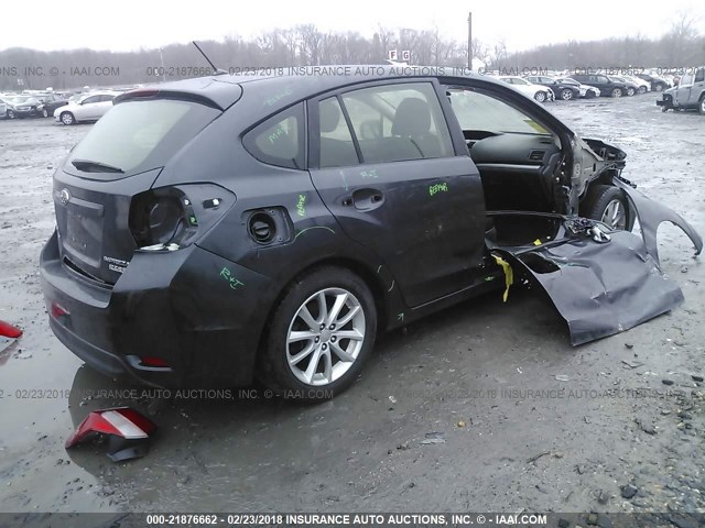 JF1GPAC65E8284563 - 2014 SUBARU IMPREZA PREMIUM GRAY photo 4