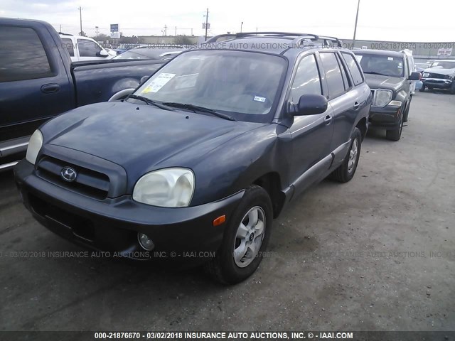 KM8SC13E15U876164 - 2005 HYUNDAI SANTA FE GLS/LX GRAY photo 2