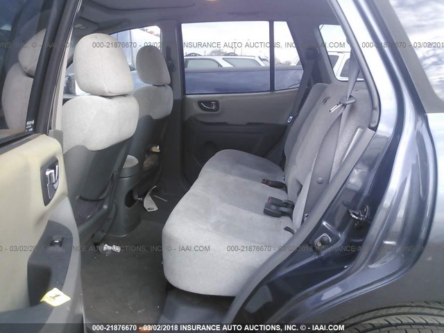 KM8SC13E15U876164 - 2005 HYUNDAI SANTA FE GLS/LX GRAY photo 8