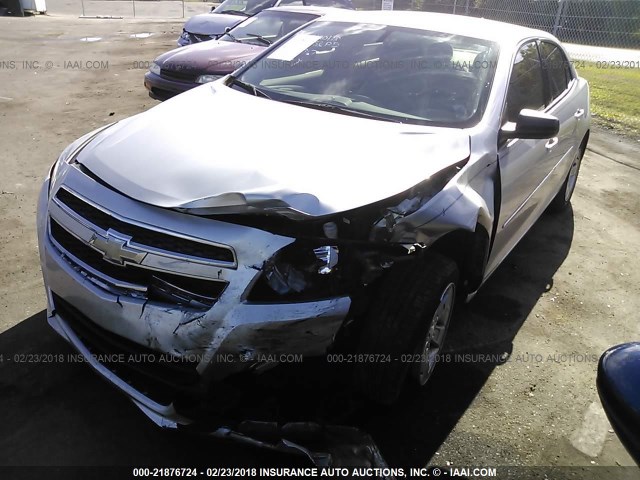 1G11B5SA0DF168959 - 2013 CHEVROLET MALIBU LS 银色 照片 2