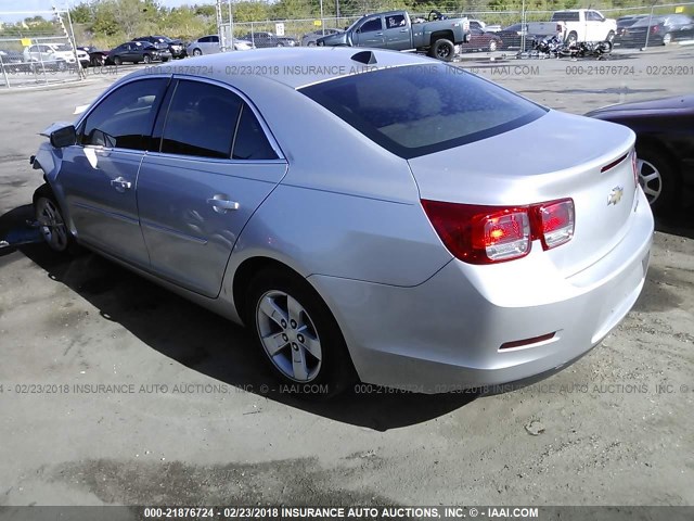 1G11B5SA0DF168959 - 2013 CHEVROLET MALIBU LS 银色 照片 3