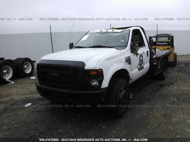 1FDXF46R28EB33170 - 2008 FORD F450 SUPER DUTY WHITE photo 2