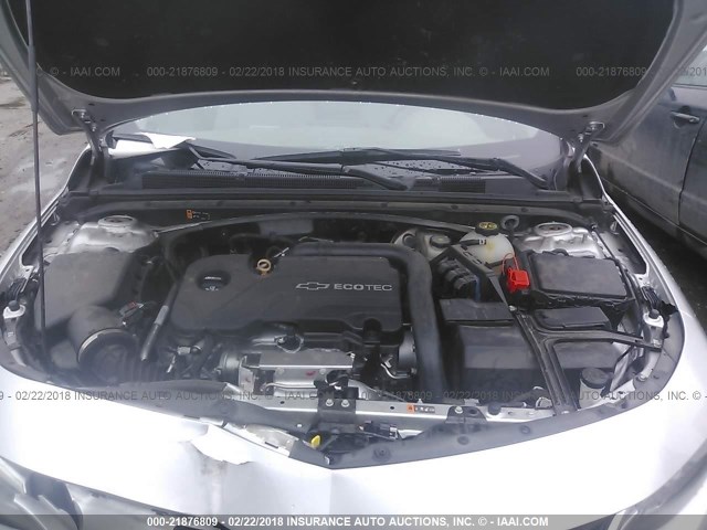 1G1ZB5ST0GF180067 - 2016 CHEVROLET MALIBU LS ვერცხლისფერი ფოტო 10