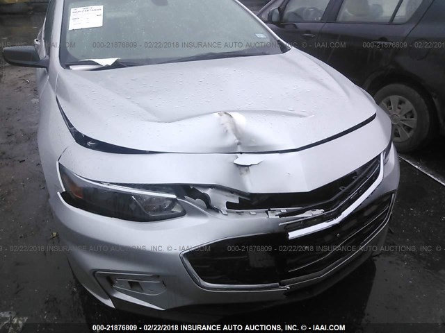 1G1ZB5ST0GF180067 - 2016 CHEVROLET MALIBU LS ვერცხლისფერი ფოტო 6