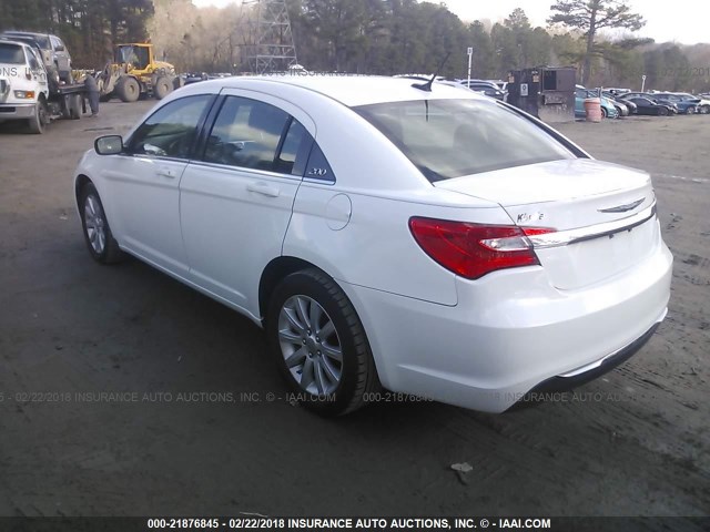 1C3CCBBB2CN104628 - 2012 CHRYSLER 200 TOURING WHITE photo 3