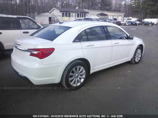 1C3CCBBB2CN104628 - 2012 CHRYSLER 200 TOURING WHITE photo 4