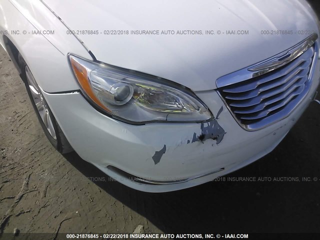 1C3CCBBB2CN104628 - 2012 CHRYSLER 200 TOURING WHITE photo 6