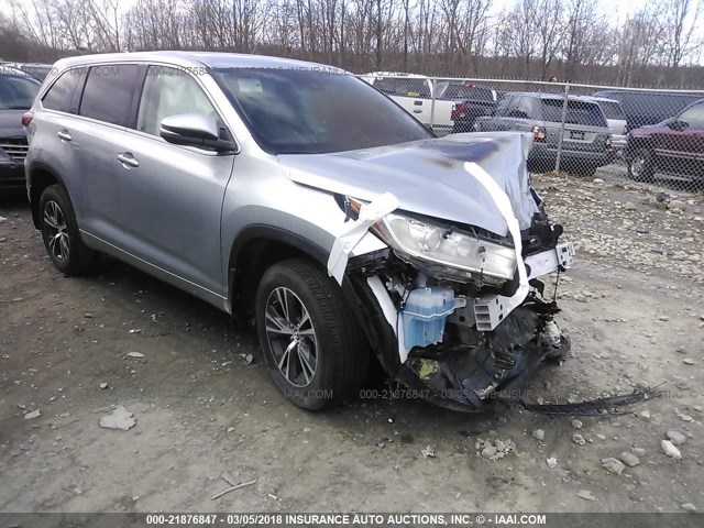 5TDBZRFH2JS815816 - 2018 TOYOTA HIGHLANDER LE/LE PLUS SILVER photo 1