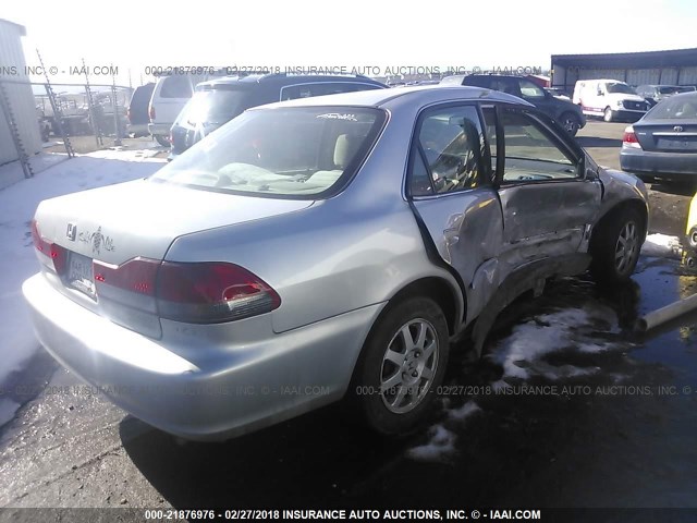 1HGCG56792A058178 - 2002 HONDA ACCORD SE SILVER photo 4