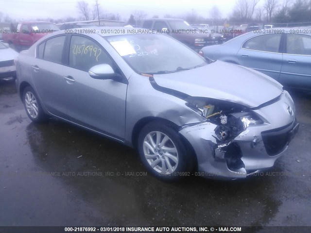 JM1BL1W77D1806055 - 2013 MAZDA 3 I GRAY photo 1