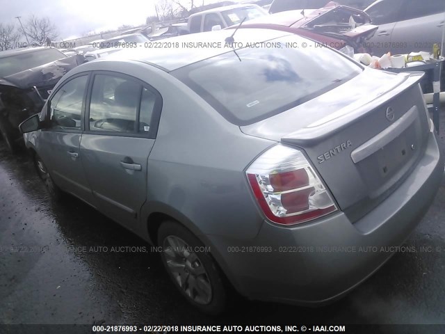 3N1AB6APXCL735012 - 2012 NISSAN SENTRA 2.0/2.0S/SR/2.0SL SILVER photo 3