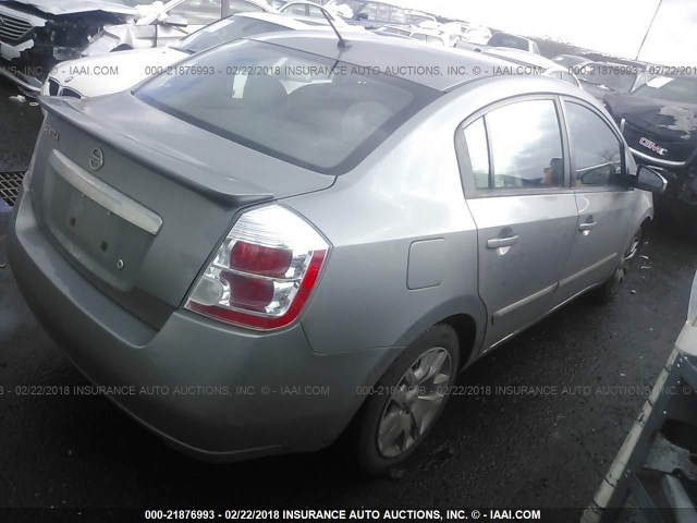 3N1AB6APXCL735012 - 2012 NISSAN SENTRA 2.0/2.0S/SR/2.0SL SILVER photo 4