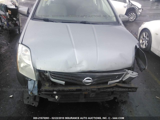 3N1AB6APXCL735012 - 2012 NISSAN SENTRA 2.0/2.0S/SR/2.0SL SILVER photo 6