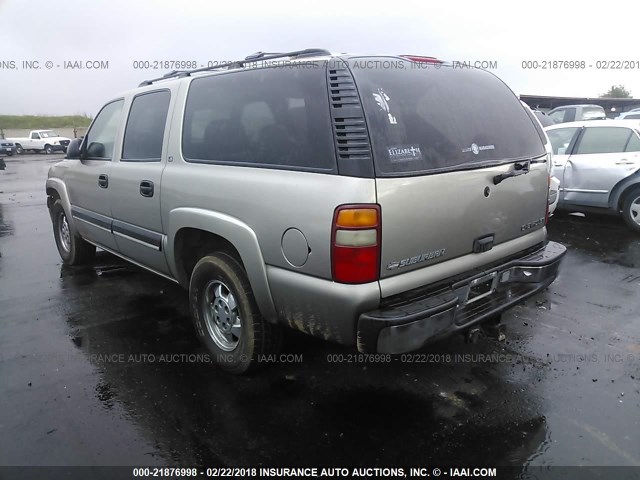 3GNFK16T51G146393 - 2001 CHEVROLET SUBURBAN K1500 BROWN photo 3