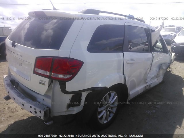 3C4PDCBG1FT682154 - 2015 DODGE JOURNEY SXT WHITE photo 4