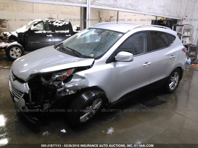 KM8JUCAC7BU121635 - 2011 HYUNDAI TUCSON GLS/LIMITED 银色 照片 2