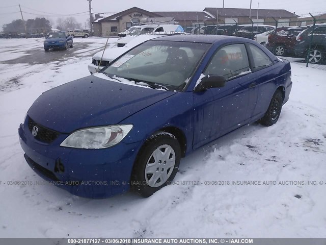 1HGEM21335L050607 - 2005 HONDA CIVIC DX VP Mavi foto 2