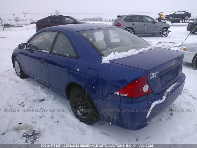 1HGEM21335L050607 - 2005 HONDA CIVIC DX VP Mavi foto 3