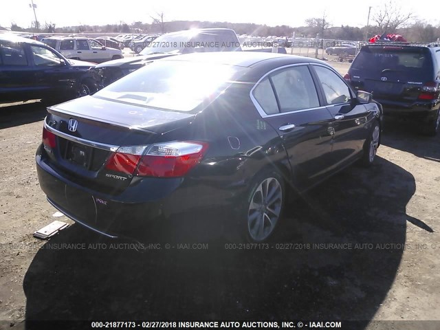 1HGCR2F56DA073649 - 2013 HONDA ACCORD SPORT BLACK photo 4