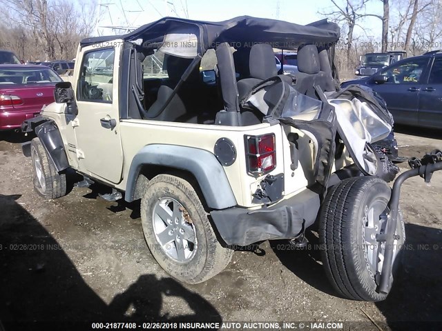 1J4AA2D14BL555643 - 2011 JEEP WRANGLER SPORT თაფლისფერი ფოტო 3