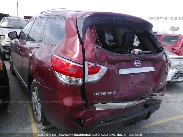 5N1AR2MN7FC615093 - 2015 NISSAN PATHFINDER S/SV/SL/PLATINUM RED photo 3