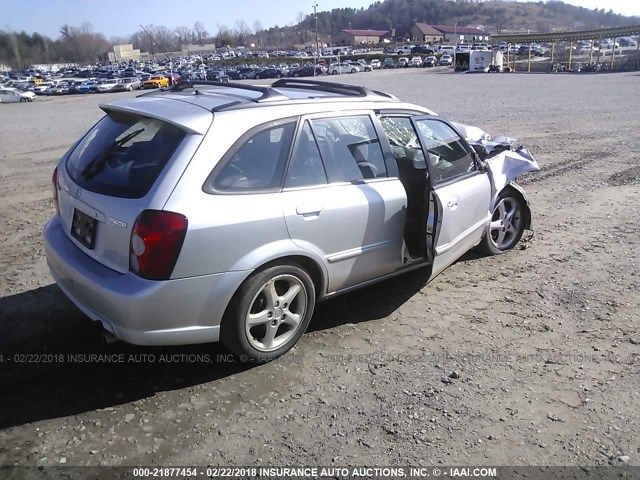 JM1BJ246721486688 - 2002 MAZDA PROTEGE PR5 SILVER photo 4