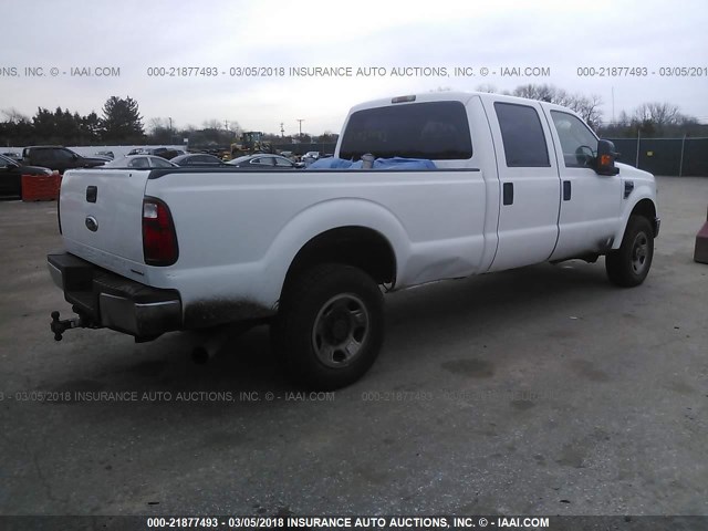 1FTWW31R98EC71340 - 2008 FORD F350 SRW SUPER DUTY WHITE photo 4