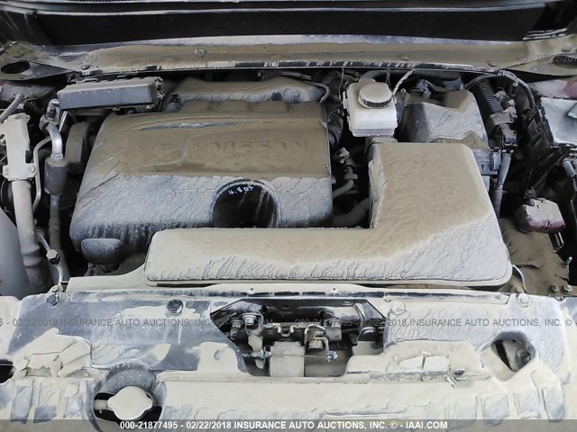 5N1DR2MN3HC619626 - 2017 NISSAN PATHFINDER S/SV/SL/PLATINUM 栗色 照片 10