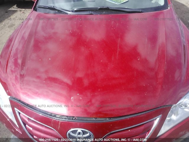 4T1BF3EKXBU156895 - 2011 TOYOTA CAMRY SE/LE/XLE RED photo 10